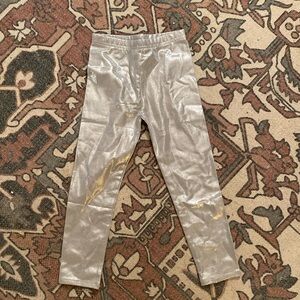 4T silver leggings